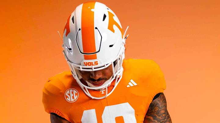 DeSean Bishop pictured in the new Tennessee home jersey. DeSean Bishop pictured in the new Tennessee home jersey.