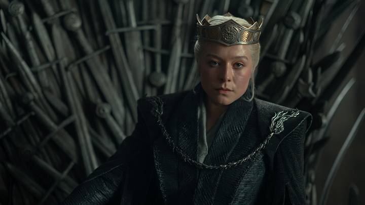 Emma D'Arcy (Rhaenyra Targaryen) in House of the Dragon season 3. Emma D'Arcy (Rhaenyra Targaryen) in House of the Dragon season 3.