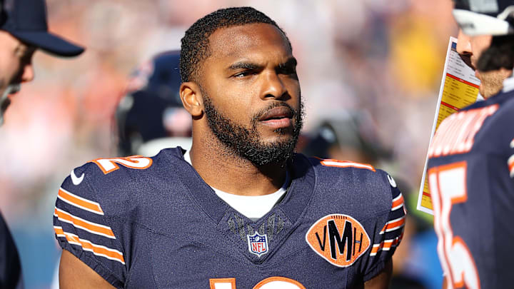 Chicago Bears wide receiver Devin Duvernay (12) during the second half at Soldier Field.