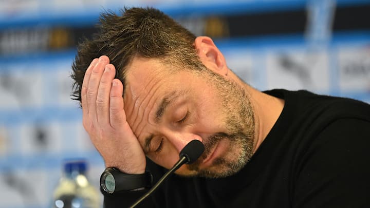 Roberto De Zerbi n'affiche pas la plus grande des sérénités à l'OM.