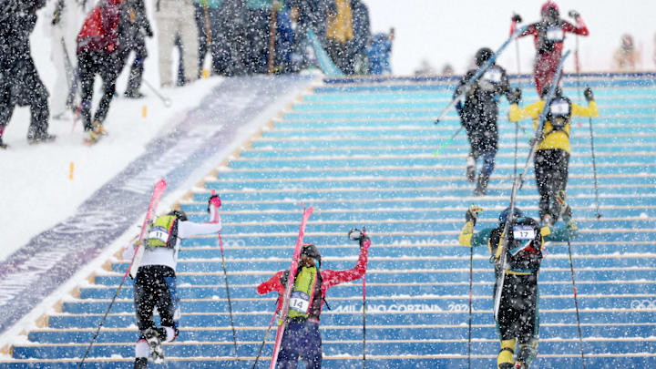 Ski mountaineering has made its arrival on the Olympic stage. Ski mountaineering has made its arrival on the Olympic stage.