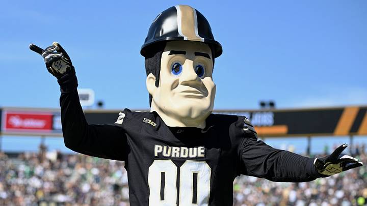 Purdue Boilermakers mascot Purdue Pete. Purdue Boilermakers mascot Purdue Pete.