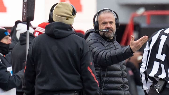 Nebraska head coach Matt Rhule and former defensive coordinator John Butler during the Iowa game. Nebraska head coach Matt Rhule and former defensive coordinator John Butler during the Iowa game.