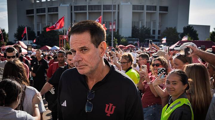 Head Coach Curt Cignetti heads in during The Walk before the Indiana versus North Texas football game at Memorial Stadium on Saturday, Sept. 5, 2026.