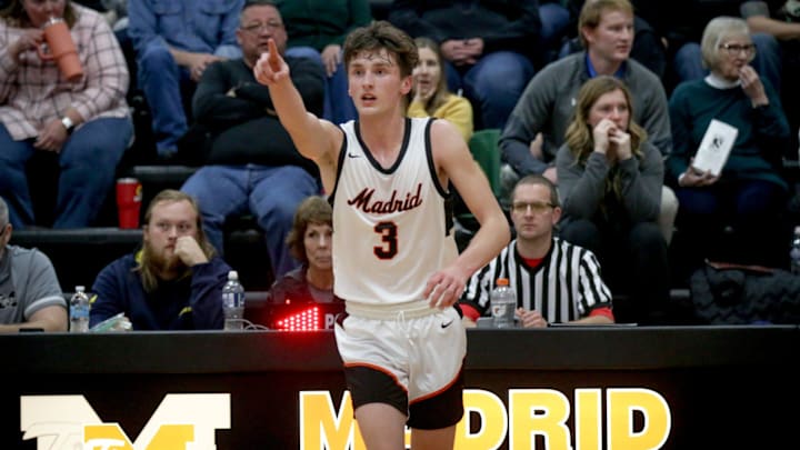 Toryn Severson became Madrid's career scoring leader Friday night. 