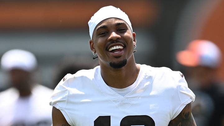 Jun 11, 2026; Berea, OH, USA; Cleveland Browns wide receiver Cedric Tillman (19) during minicamp at CrossCountry Mortgage Campus. Mandatory Credit: Ken Blaze-Imagn Images Jun 11, 2026; Berea, OH, USA; Cleveland Browns wide receiver Cedric Tillman (19) during minicamp at CrossCountry Mortgage Campus. Mandatory Credit: Ken Blaze-Imagn Images