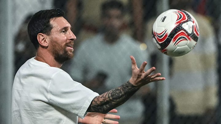 TOPSHOT-FBL-INDIA-MESSI TOPSHOT-FBL-INDIA-MESSI