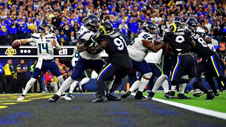 The Seahawks are home favorites to the Rams in the NFC Championship.