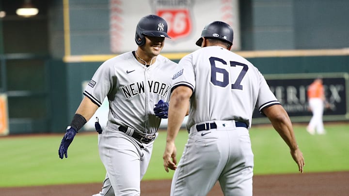 Domínguez conectó su primer jonrón en la MLB