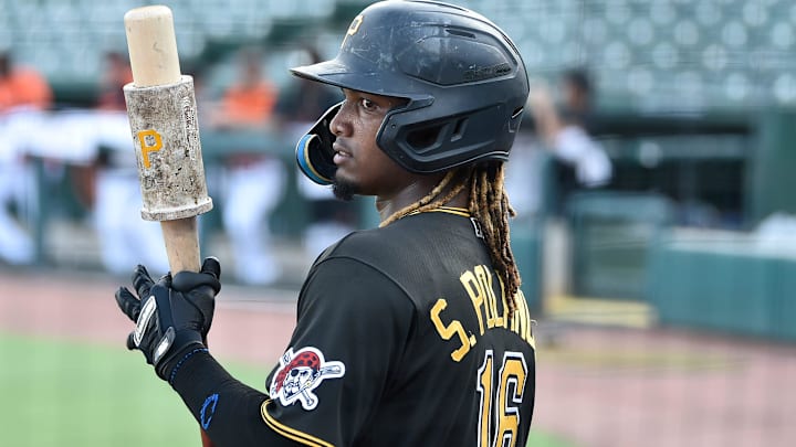(FCL) Pirates' on deck Shalin Polanco. The Florida Complex League (FCL) Orioles played their first
