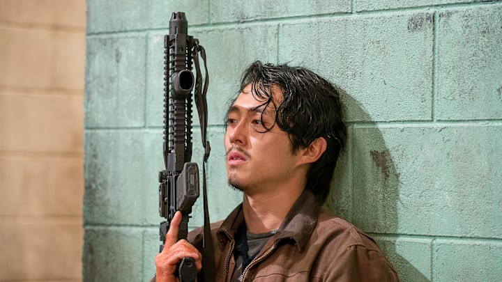 Steven Yeun as Glenn Rhee - The Walking Dead _ Season 6, Episode 13 - Photo Credit: Gene Page/AMC