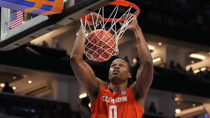 Mar 13, 2026; Charlotte, NC, USA; Clemson Tigers forward RJ Godfrey (0). Mar 13, 2026; Charlotte, NC, USA; Clemson Tigers forward RJ Godfrey (0).