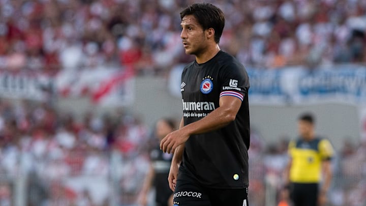 Kevin Mac Allister of Argentinos Juniors seen during a match...