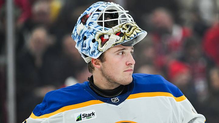 Buffalo Sabres goalie Ukko-Pekka Luukkonen Buffalo Sabres goalie Ukko-Pekka Luukkonen