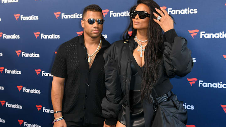 Russell Wilson, Ciara attend the 2025 Fanatics Super Bowl Party in New Orleans. 