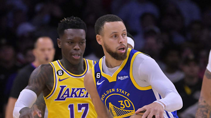May 12, 2023; Los Angeles, California, USA; Golden State Warriors guard Stephen Curry (30) is