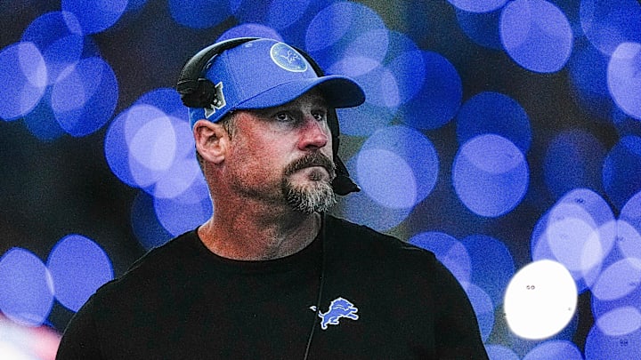 Detroit Lions head coach Dan Campbell fired up his team postgame.