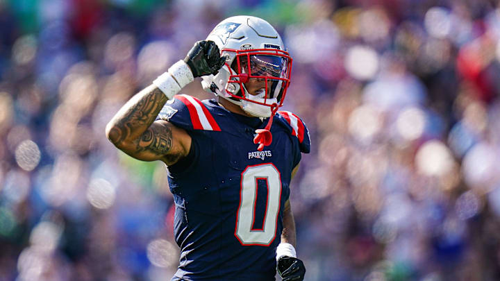 New England Patriots cornerback Christian Gonzalez.