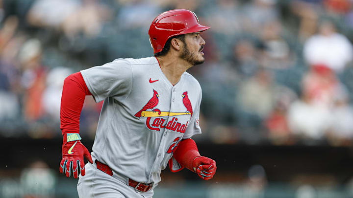 Jun 19, 2025; Chicago, Illinois, USA; St. Louis Cardinals third baseman Nolan Arenado (28) rounds the bases after hitting a solo home run against the Chicago White Sox during the third inning of game two of a doubleheader at Rate Field. Mandatory Credit: Kamil Krzaczynski-Imagn Images Jun 19, 2025; Chicago, Illinois, USA; St. Louis Cardinals third baseman Nolan Arenado (28) rounds the bases after hitting a solo home run against the Chicago White Sox during the third inning of game two of a doubleheader at Rate Field. Mandatory Credit: Kamil Krzaczynski-Imagn Images
