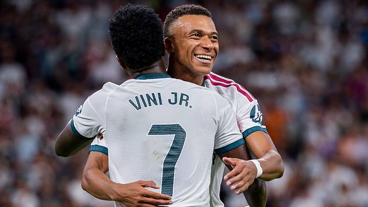 Kylian Mbappe, Vinicius Junior, Real Madrid Kylian Mbappe, Vinicius Junior, Real Madrid
