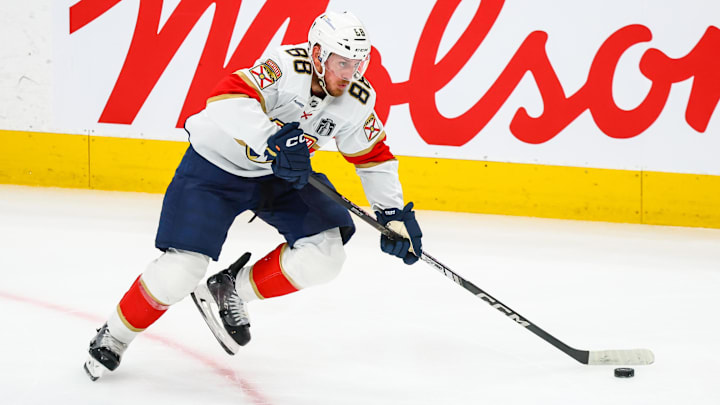 Nate Schmidt controls the puck during Game 5 against the Oilers.