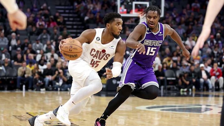 Donovan Mitchell, Cleveland Cavaliers and Davion Mitchell, Sacramento Kings