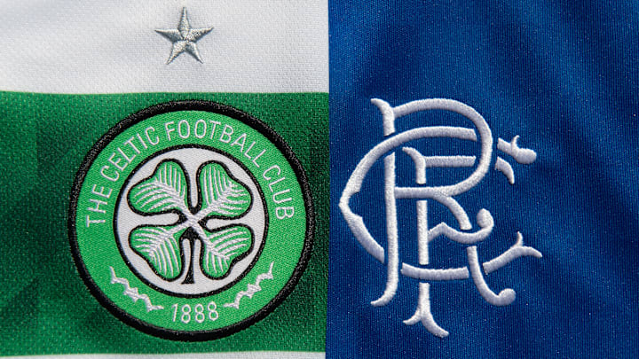 The Glasgow Celtic FC and the Glasgow Rangers FC Club Badges