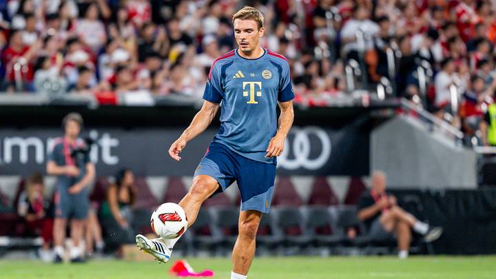 Joao Palhinha in action for Bayern Munich during the pre-season.