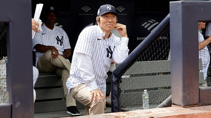 Hideki Matsui envió una camiseta autografiada a Yoshinobu Yamamoto