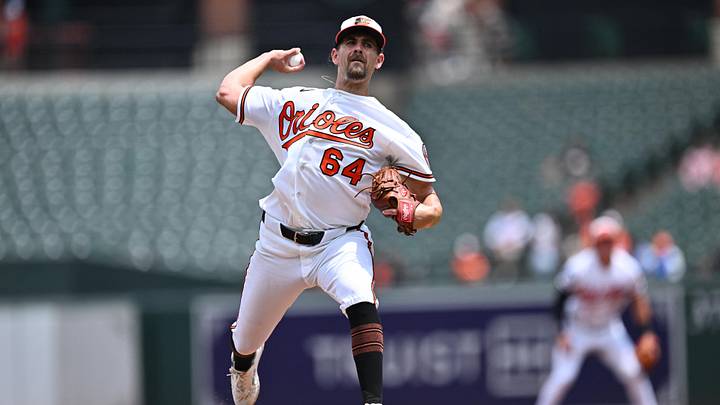 Jul 1, 2026; Baltimore, Maryland, USA; Baltimore Orioles pitcher Dean Kremer (64) pitches in the second inning against the Chicago White Sox at Oriole Park at Camden Yards. Mandatory Credit: Jamie Sabau-Imagn Images Jul 1, 2026; Baltimore, Maryland, USA; Baltimore Orioles pitcher Dean Kremer (64) pitches in the second inning against the Chicago White Sox at Oriole Park at Camden Yards. Mandatory Credit: Jamie Sabau-Imagn Images