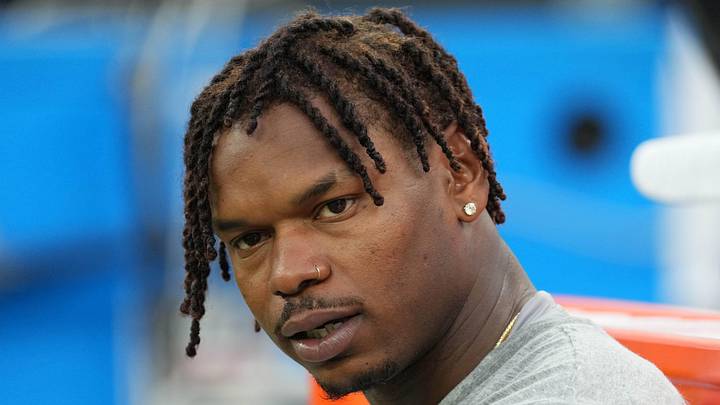 Aug 13, 2022; Inglewood, California, USA; Los Angeles Chargers safety Derwin James Jr. reacts during the game against the Los Angeles Rams at SoFi Stadium. Mandatory Credit: Kirby Lee-Imagn Images Aug 13, 2022; Inglewood, California, USA; Los Angeles Chargers safety Derwin James Jr. reacts during the game against the Los Angeles Rams at SoFi Stadium. Mandatory Credit: Kirby Lee-Imagn Images