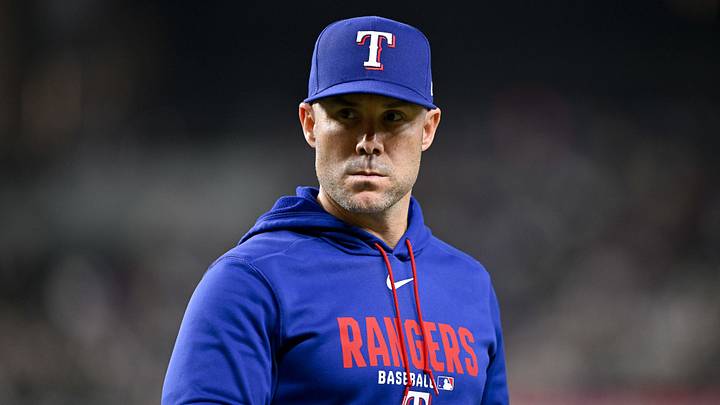 Texas Rangers manager Skip Schumaker. Texas Rangers manager Skip Schumaker.