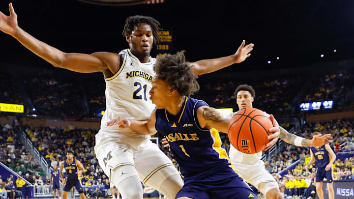 Michigan Wolverines forward Morez Johnson Jr.