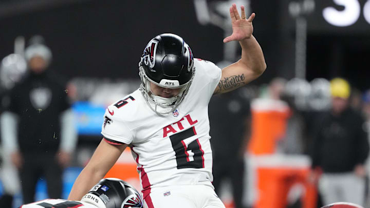 Atlanta Falcons kicker Younghoe Koo missed nine field goals this season. Atlanta Falcons kicker Younghoe Koo missed nine field goals this season.