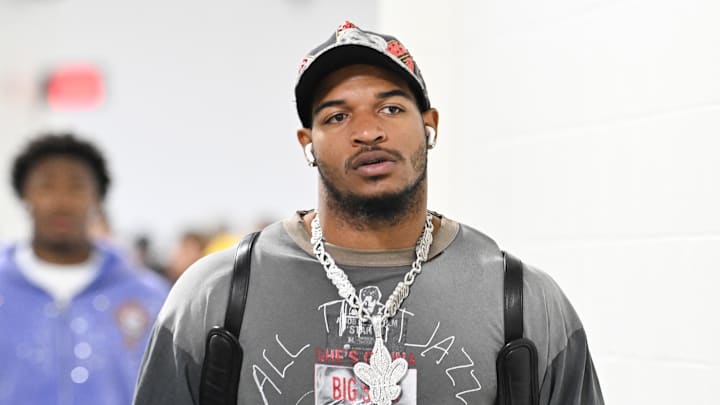 Nov 16, 2025; Pittsburgh, Pennsylvania, USA; Cincinnati Bengals wide receiver Ja'Marr Chase (1) arrives for a game against the Pittsburgh Steelers at Acrisure Stadium. Mandatory Credit: Barry Reeger-Imagn Images