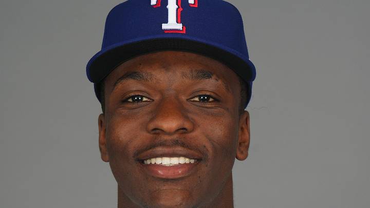 Feb 19, 2025; Surprise, AZ, USA; Texas Rangers player Sebastian Walcott poses for a photo during Media Day at Surprise Stadium. Mandatory Credit: Joe Camporeale-Imagn Images Feb 19, 2025; Surprise, AZ, USA; Texas Rangers player Sebastian Walcott poses for a photo during Media Day at Surprise Stadium. Mandatory Credit: Joe Camporeale-Imagn Images
