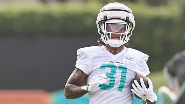 Ollie Gordon at Miami Dolphins Training Camp