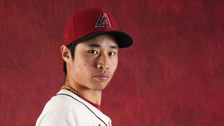 Arizona Diamondbacks Yu-Min Lin during photo day at Salt River Fields at Talking Stick on Feb. 21, 2024.
