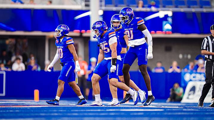 Boise State is a College Football Playoff contender. Boise State is a College Football Playoff contender.