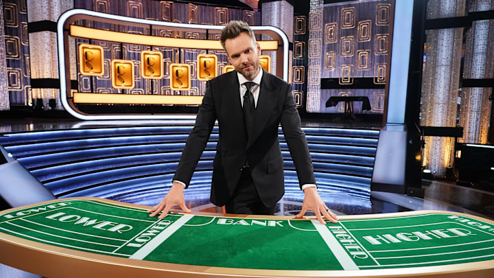 House of Villains host Joel McHale on the set of ABC's "Card Sharks" (ABC/Eric McCandless)