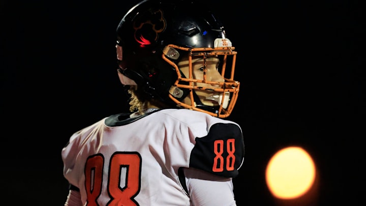 ayvan Boggs looks on during the first quarter of a FHSAA Class 2S state semifinal