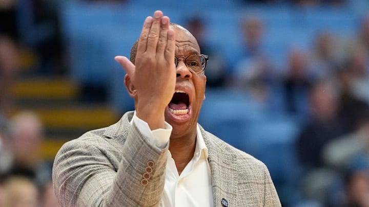 UNC basketball head coach Hubert Davis