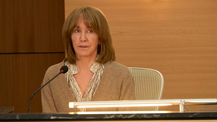 ACCUSED: Felicity Huffman in the "Lorraine's Story" season premiere episode of ACCUSED airing Tuesday, Oct 8 (8:00-9:00 PM ET/PT) on FOX. © 2024 Fox Media LLC. CR: Steve Wilkie/FOX.