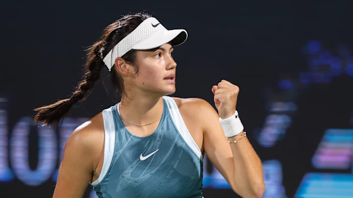 Emma Raducanu broke down in tears during her match against Karolina Muchova.