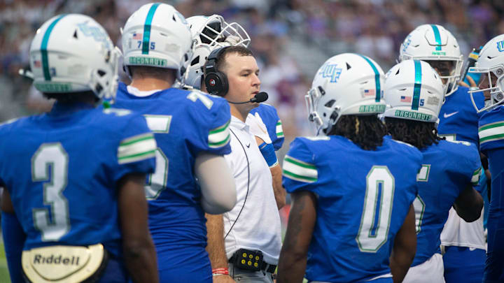 West Florida head coach Kaleb Nobles
