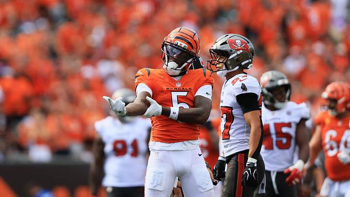 Cincinnati Bengals wide receiver Tee Higgins is a great prop target on Sunday. Cincinnati Bengals wide receiver Tee Higgins is a great prop target on Sunday.
