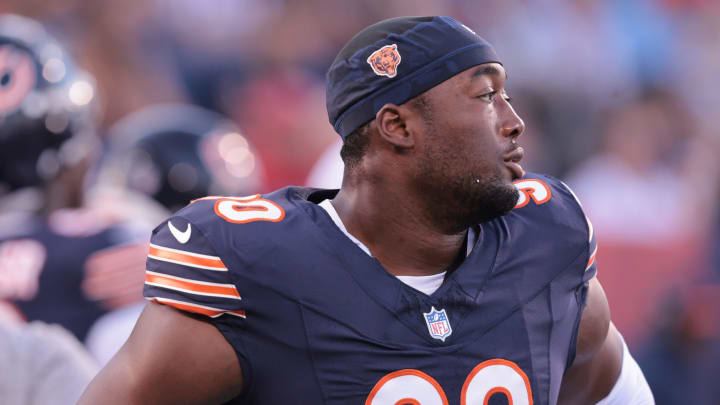 Dominique Robinson realistically sees this as his last chance to make the Bears roster and so far is making strides achieving it. Dominique Robinson realistically sees this as his last chance to make the Bears roster and so far is making strides achieving it.