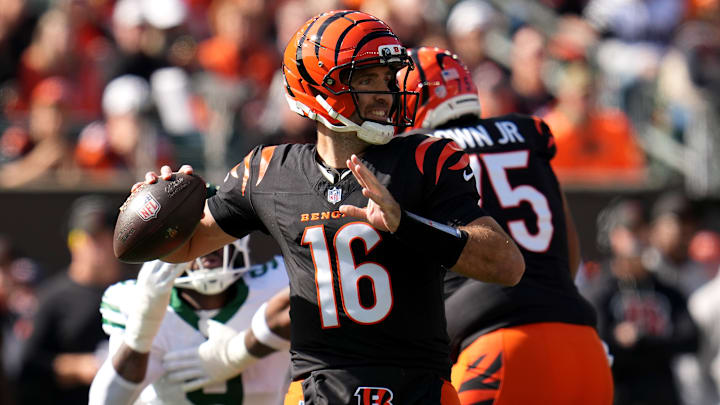 Former New York Jets quarterback Joe Flacco