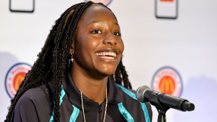 South Carolina basketball 5-star forward Joyce Edwards at the McDonald's All-American Game this spring