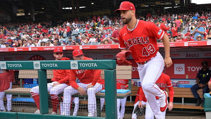 Miami Marlins v Los Angeles Angels